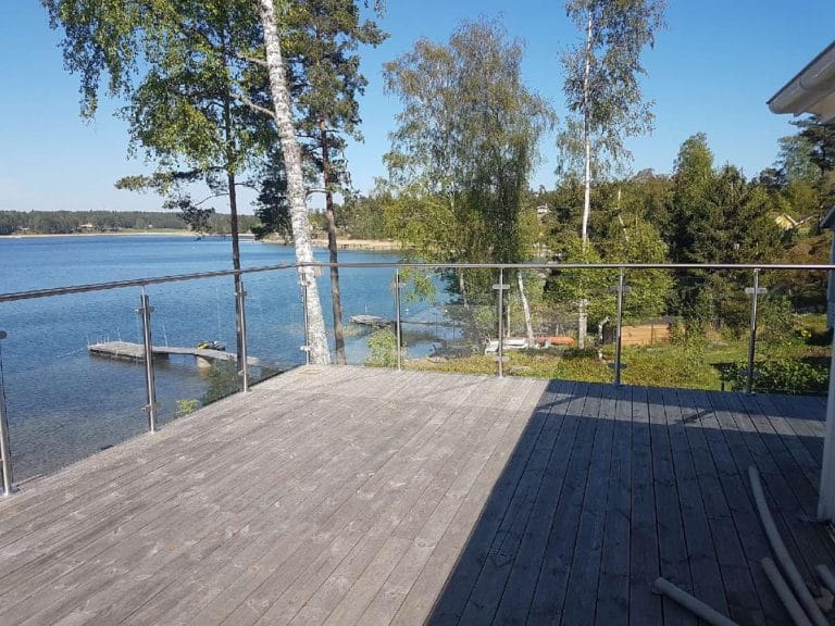 Glasräcke för altan & terass