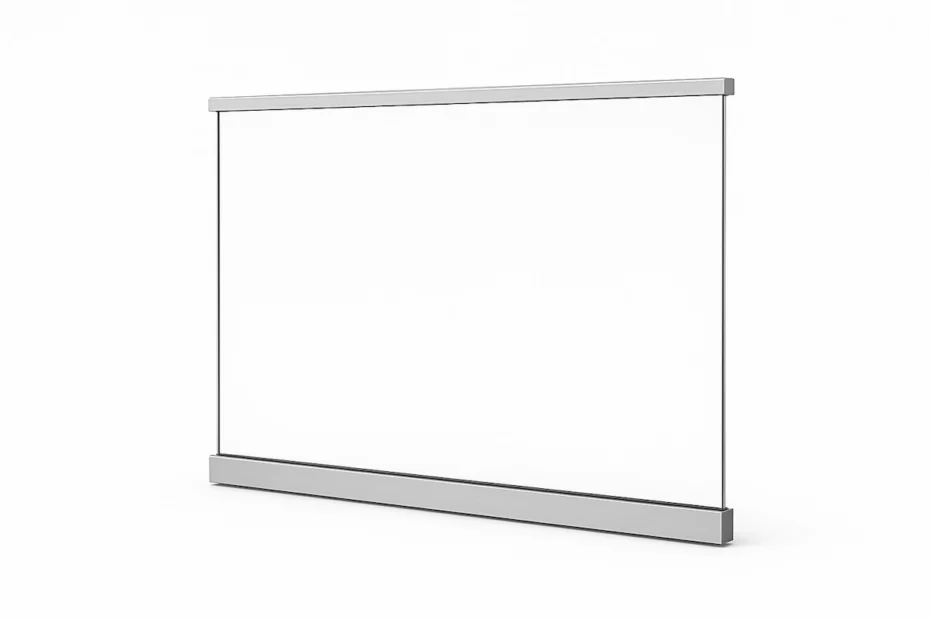 Stolpfritt glasräcke