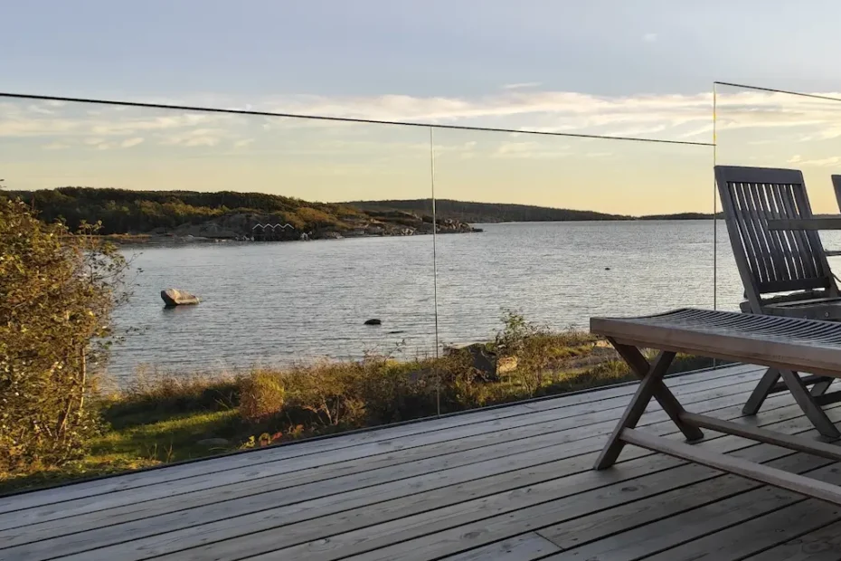 Stolpfritt glasräcke