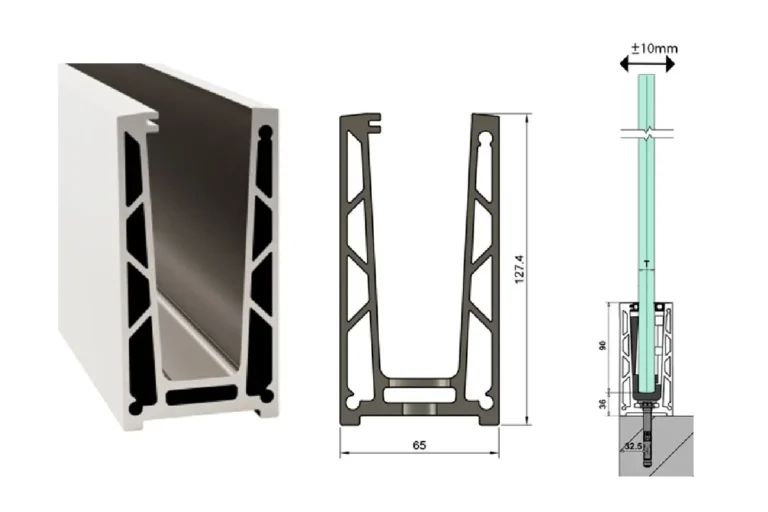 Glasräcke stolpfritt