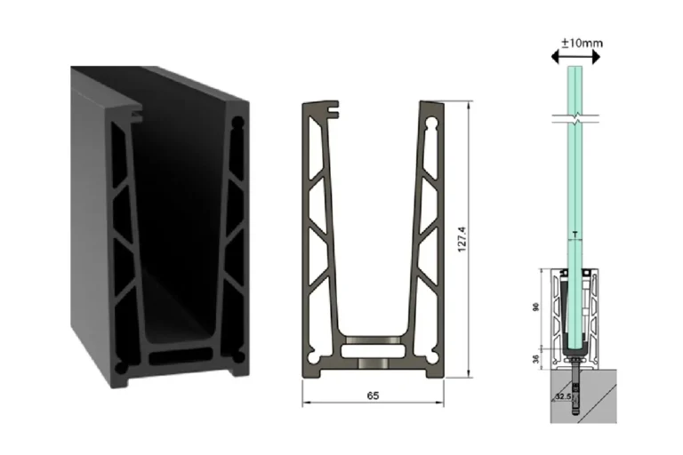 Stolpfritt glasräcke