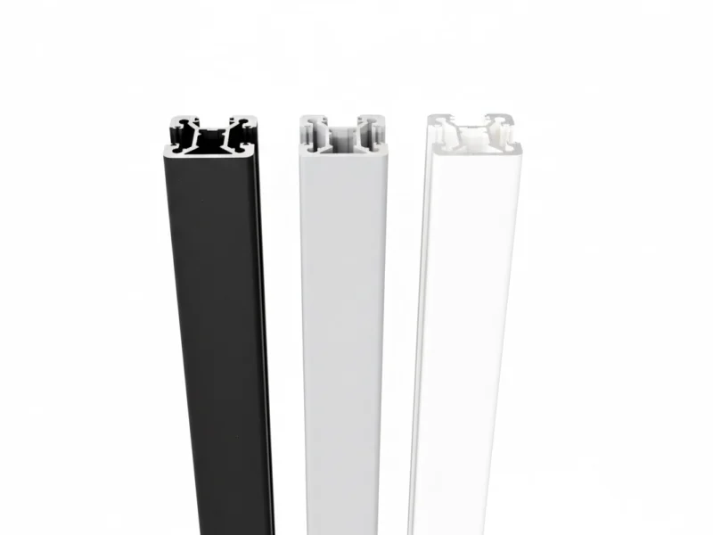 Glasräcke fyrkantiga aluminiumstolpar