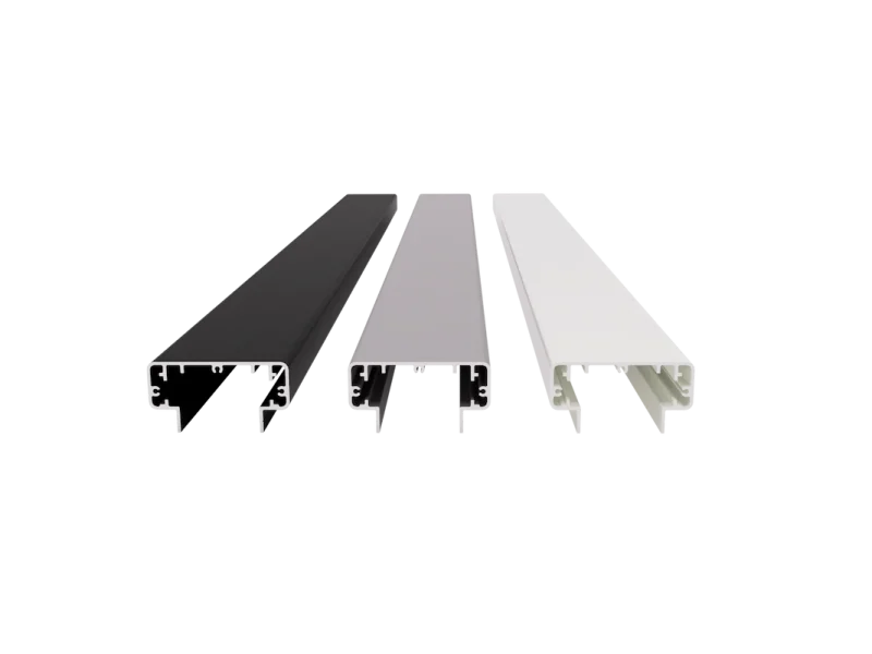 Handledare med rak ovansida till glasräcke